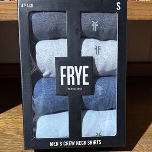 Frye Men's Crew Neck Shirts 4-Pack - Gray and Blue.